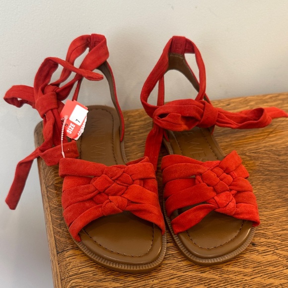 Nine West Shoes - Nine West suede tie up sandals
